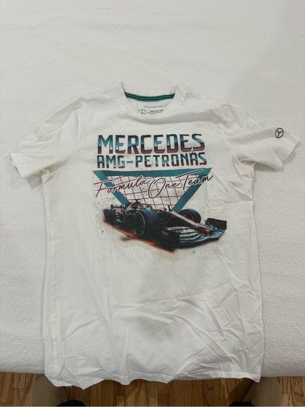 F1 Mercedes AMG Petronas White Graphic Tee